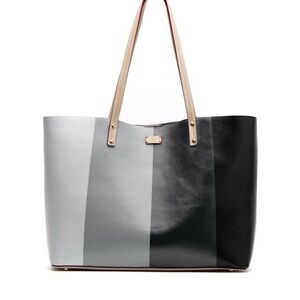 Frances Valentine | Very Good Condition Colorblock Tote-Black and Grey
